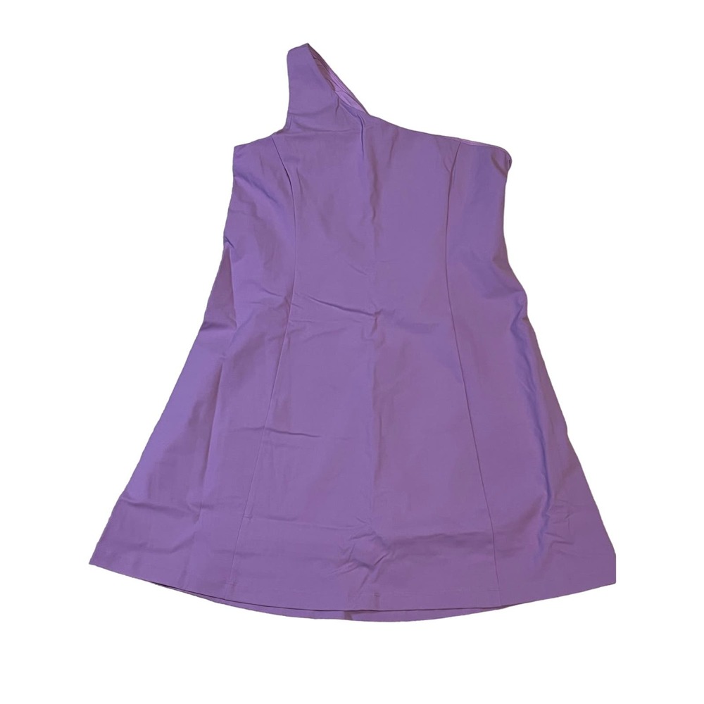 Outdoor Voices one shoulder lined dress in Lavender